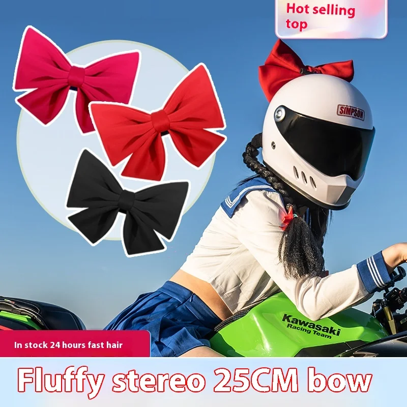 

Helmet Bow Decoration Electric Motorcycle Men and Women Plush Cat's Ears (Steamed Cat-ear Shaped Bread) Accessories