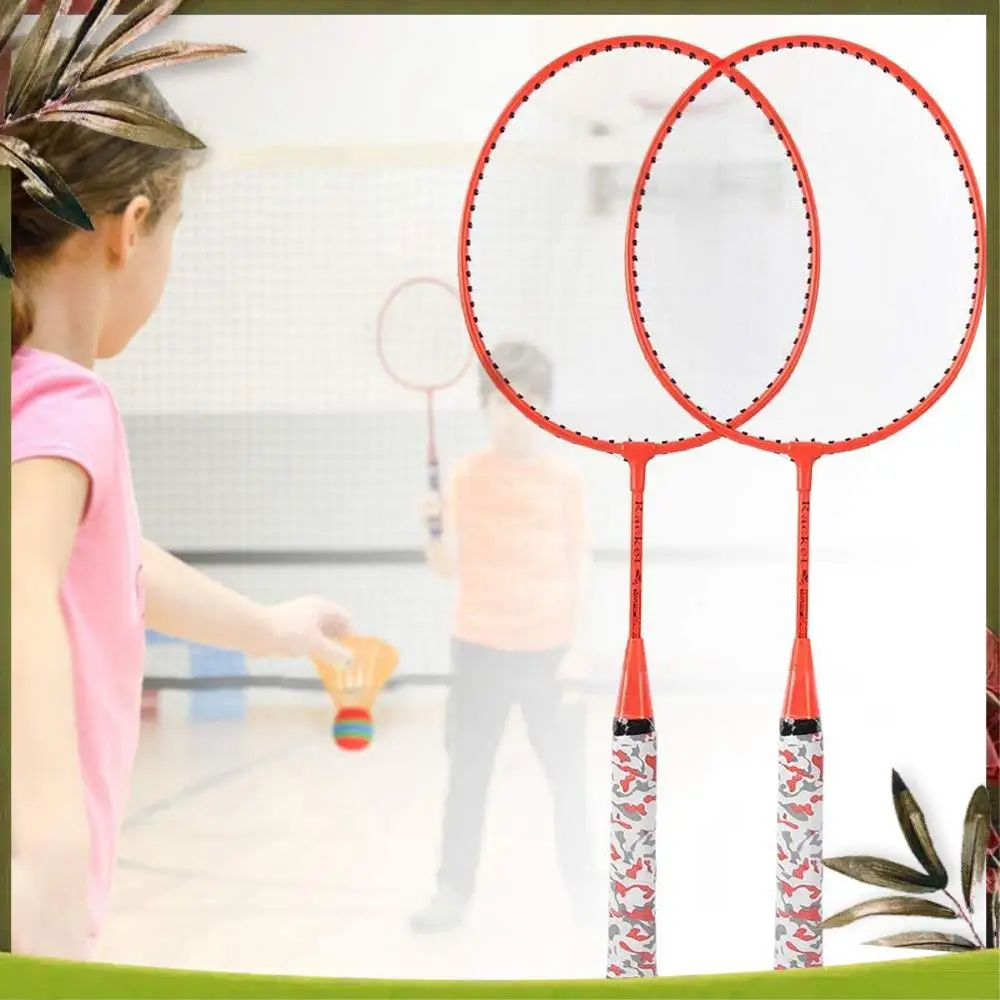 Badminton Rackets For Children,Shuttlecocks Racquet Sports Set With 2 Balls For Kids Players Indoor Outdoor Sport Multi-Purpose