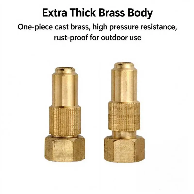 0.8/1.0/1.2/1.5/1.8mm Hole Agricultural Spray Nozzle High Pressure Copper Brass Nozzle Household Garden Power Tool