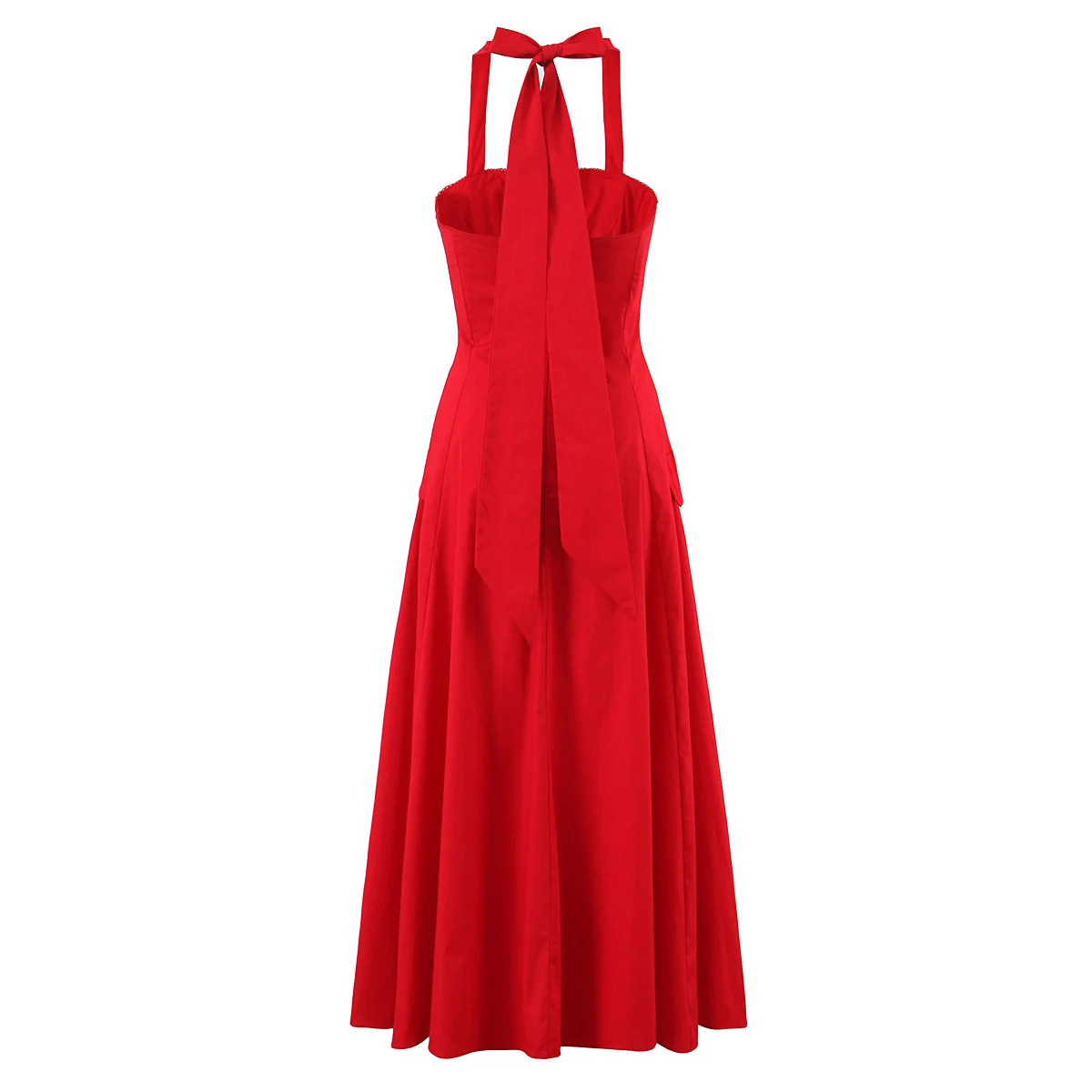 2025, novedad de verano, vestido de mujer con estampado bohemio, cuello Halter, botones, vestidos por debajo de la rodilla, vestido informal de playa con espalda hueca para vacaciones