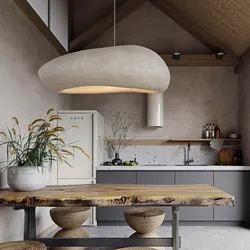 Nordic Handmade Wabi Sabi Restaurant Chandelier Japan Style Indoor Loft LED Hanging Light Kitchen Island Cafe Shope Pendant Lamp