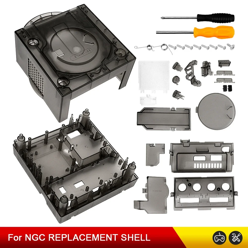 NEUE 6 CLORS Für Gamecube NGC Ersatz Shell Transparent Fall für Gamecube NGC GC Spielkonsole DOL-101/DOL-001 Dropshipping – Detail 33