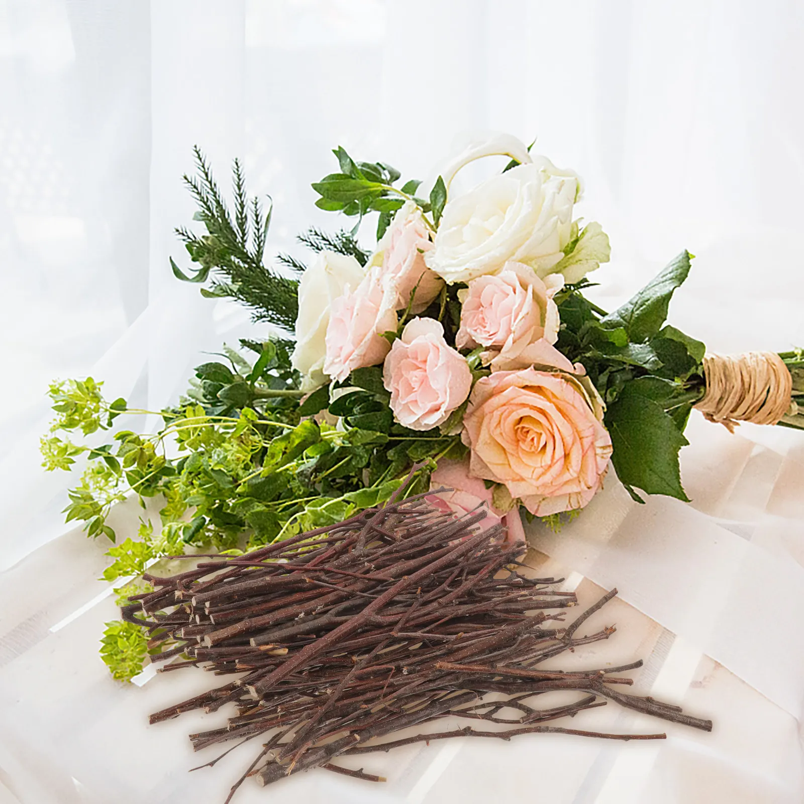 

1Set Dry Branches Decor Handpicked Wood Twigs for DIY Wreaths Home Decoration Craft Projects Natural Log Branches Decor Craft