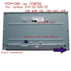 21.5 Genuine Desktop LCD Screen AIO ALL-IN-ONE for Lenovo IdeaCentre 520-22ast 510-22ASR LM215WF9-SSA1 LED Display Matrix 01AG9