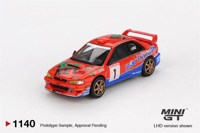 MINI GT 1:64 Impreza WRC97 NO.1 1999 DRM Champion / RX-7 RE-Amemiya Die-Cast Car Model Miniature Gifts