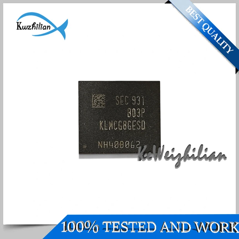 KLMCG8GESD-B03P  KLMCG8GESD-B03Q  64GB  EMMC  Industrial 153FBGA  Font library  Hard disk  Tested 100%  Storage chips  Memory IC