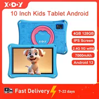 XGODY Android Kids Tablet N02 pro 2025 Children's Powerful 4-Core 2.4G 5G WiFi6 Bluetooth with Cute Protective Case