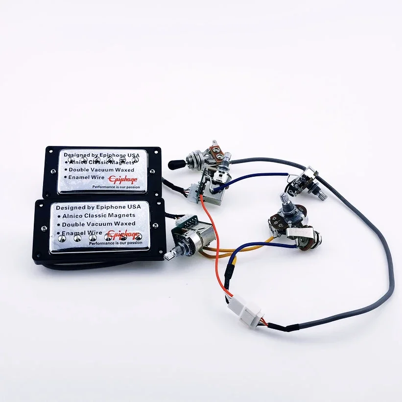 

Набор звукоснимателей Humbucker для электрогитары — стандартный жгут проводов Neck & Bridge Pro в комплекте