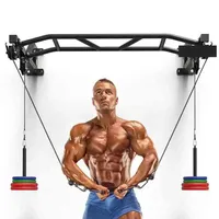 Multifunction strength training pulley block single parallel bars wall mounted Pull up bar Home gym fitness equipment