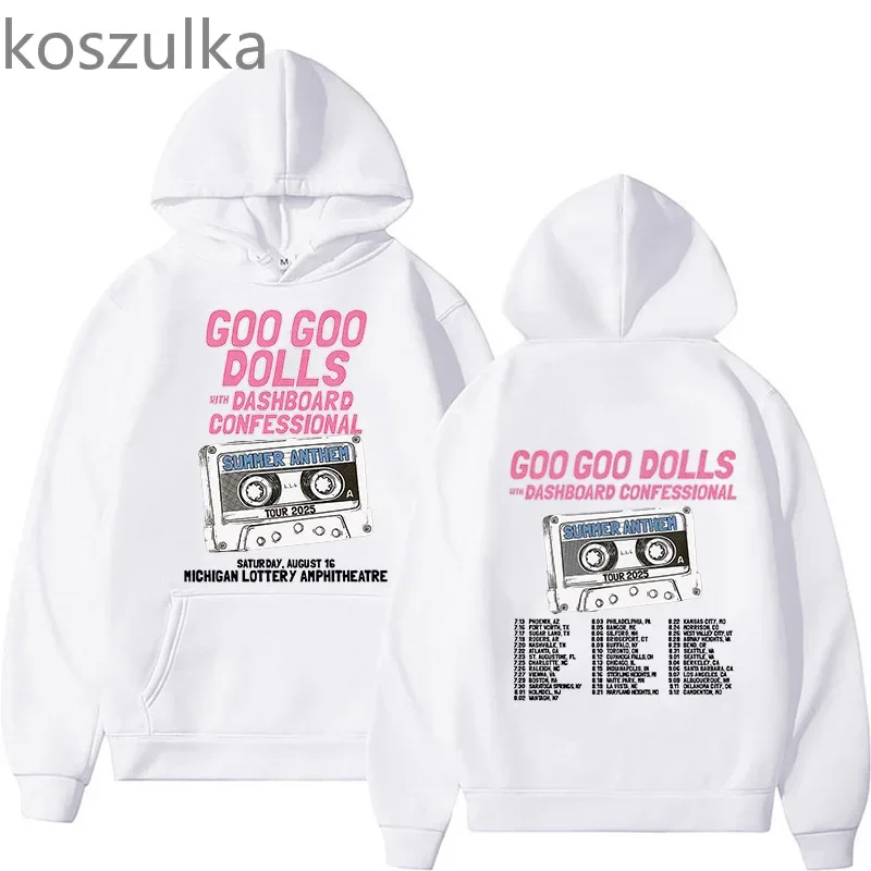 Goo Goo Dolls Band Printing Hoodies Unisex Graphic Sweatshirts Long Sleeve Men/Women Pocket Comfortable Hoody Harajuku Clothes