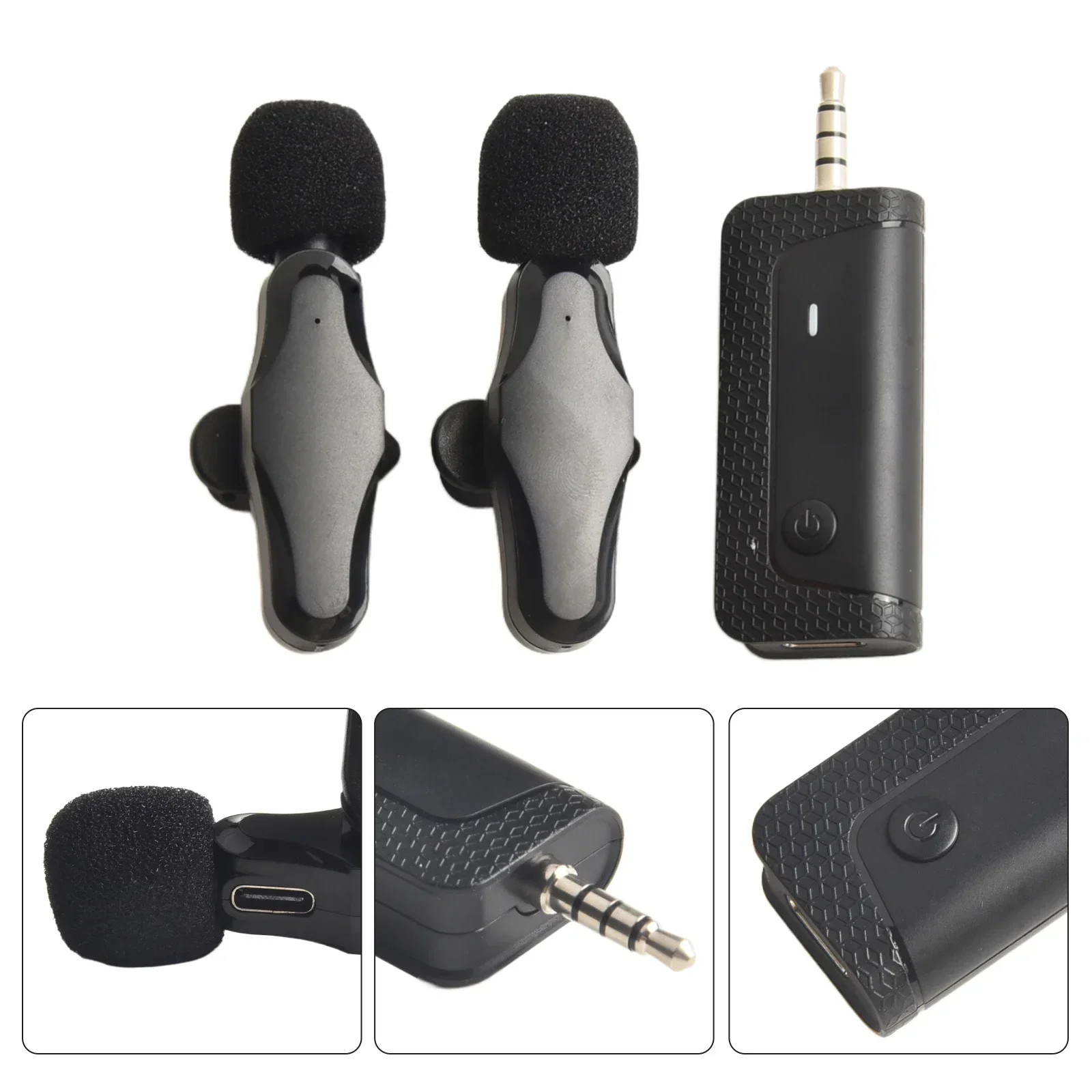 K35Pro Wireless Lavalier Mic For Interviews Video Podcast Audio Video Recording For Megaphones Cameras Laptop Live Gaming