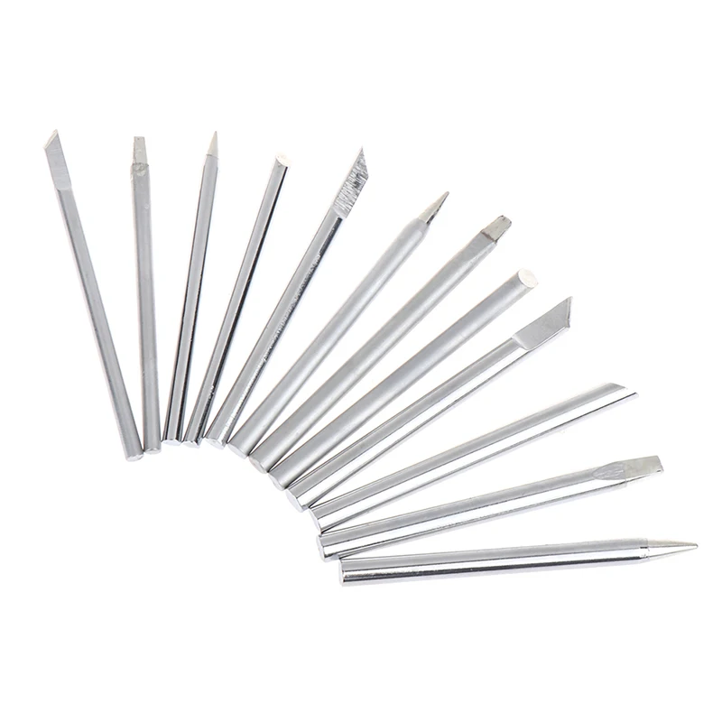 4Pcs/Set Soldering Iron Tip 30w 40w 60w For External Heat Soldering Irons Copper Head Replaceable Welding Tips Soldering Tools view 2