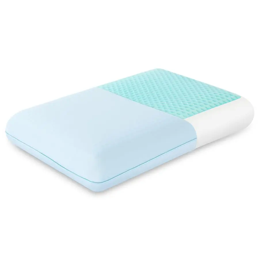 

Cooling Gel Memory Foam Pillow Reversible Cooling Cover, Neck Support for Side, Back and Stomach Sleepers, Removable amp Machine