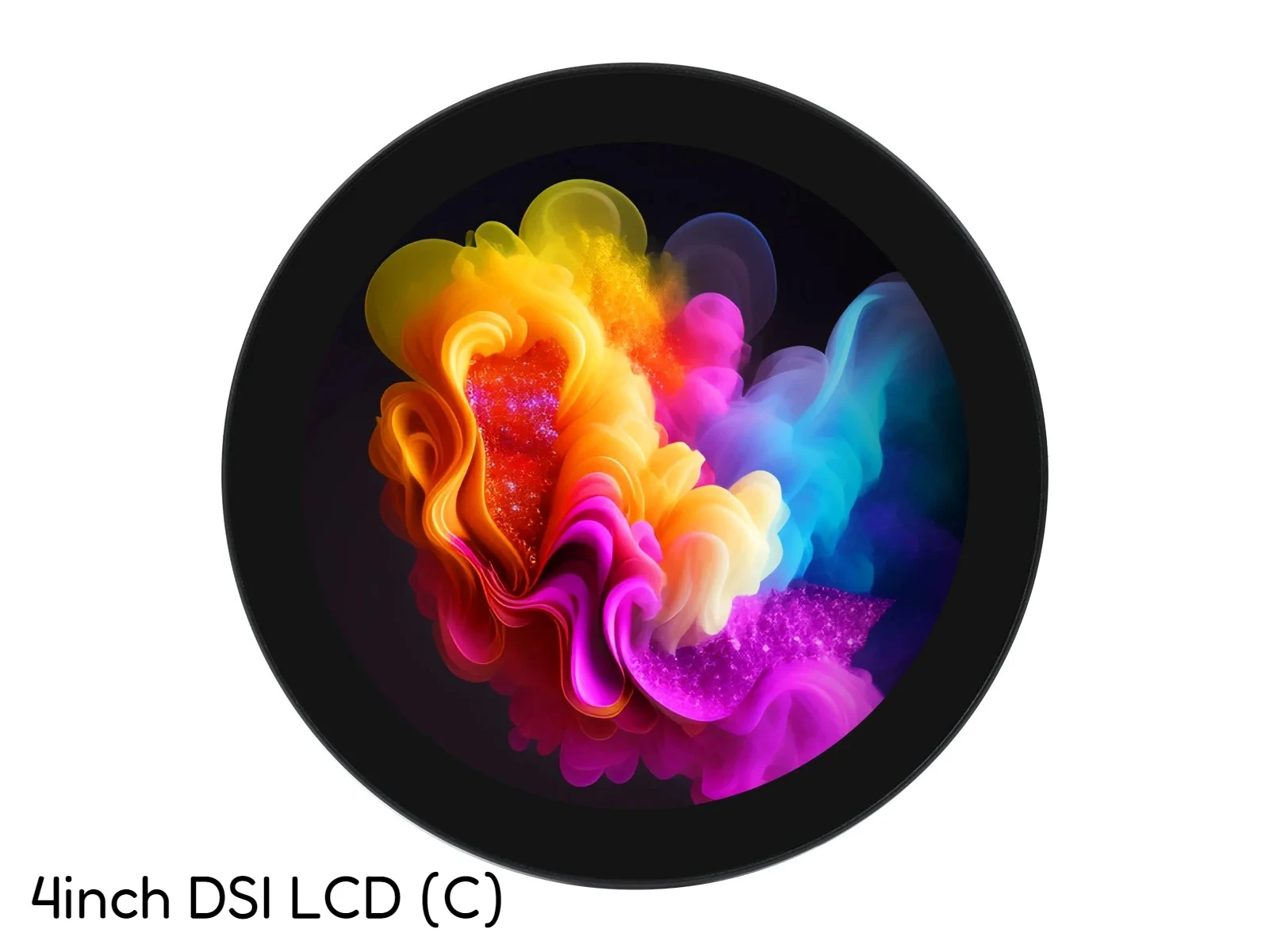 4inch DSI Round Touch Display, 720 × 720, IPS, 10-Point Touch, Supports Raspberry Pi 5/4B/3B+/3A+, CM3/3+
