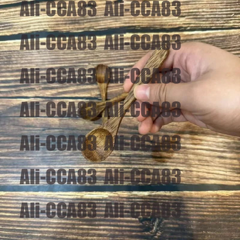 

CCA83-5Pcs Wood Round Cooking Utensil Natural Bamboo Non Stick Long Handled Soup Spoons Sugar Tea Honey Scoops Kitchen Tableware