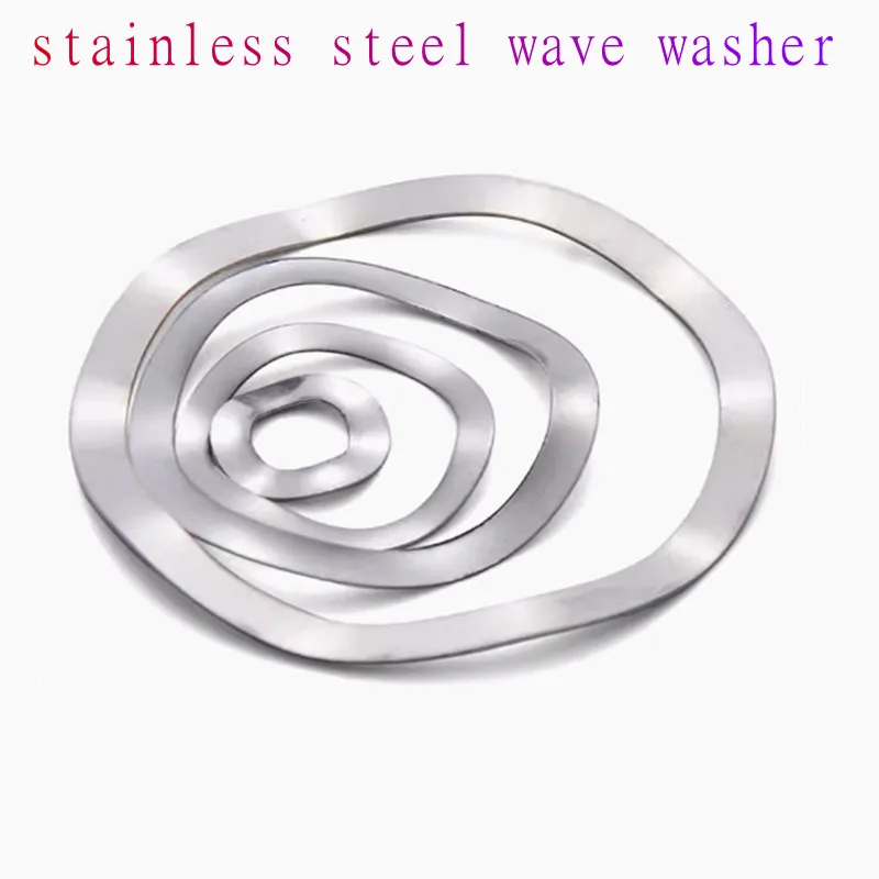 10/50Pcs 304 Stainless Steel Three Wave washers Spring Washer M3 M4 M5 M6 M8 M10 M12 M14 M16 M19 M23 M25 M27 M31 M39 M41