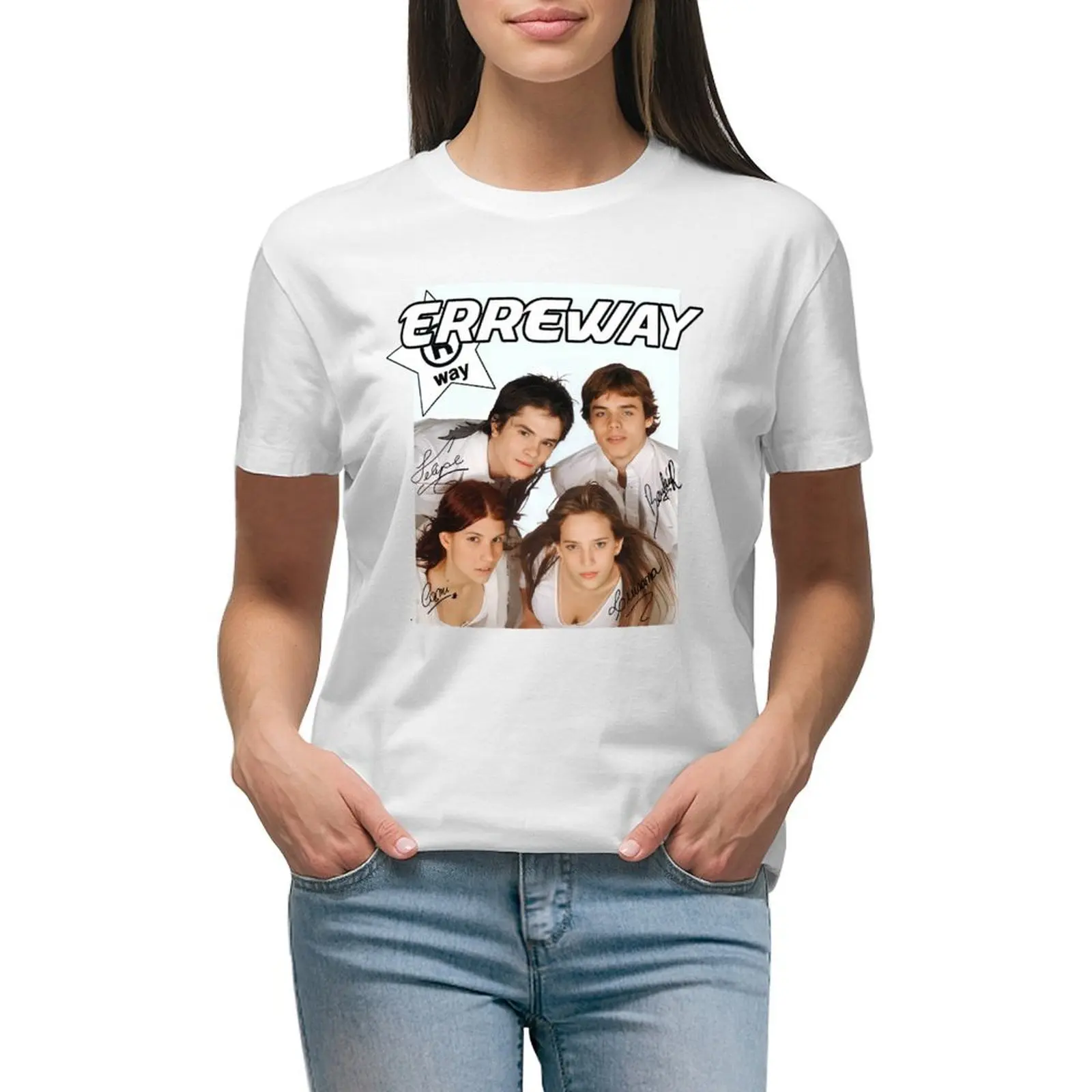 erreway poster T-shirt lady clothes funny summer blouses woman 2024