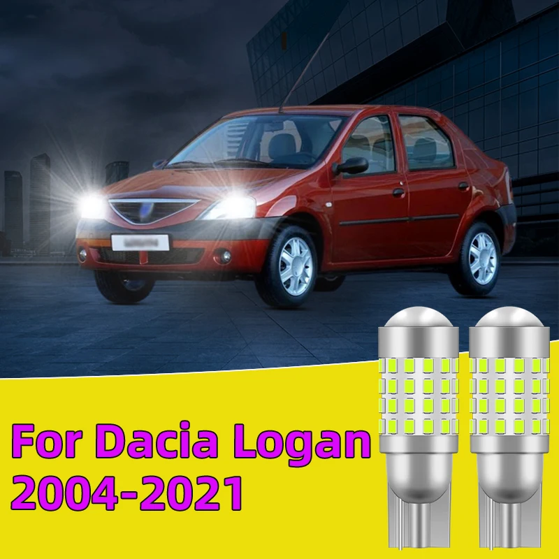 

2PCS For Dacia Logan 2004-2021 Car T10W5W Led Traffic Bulb width light side marker position Signal Lamp Clearance Lights White