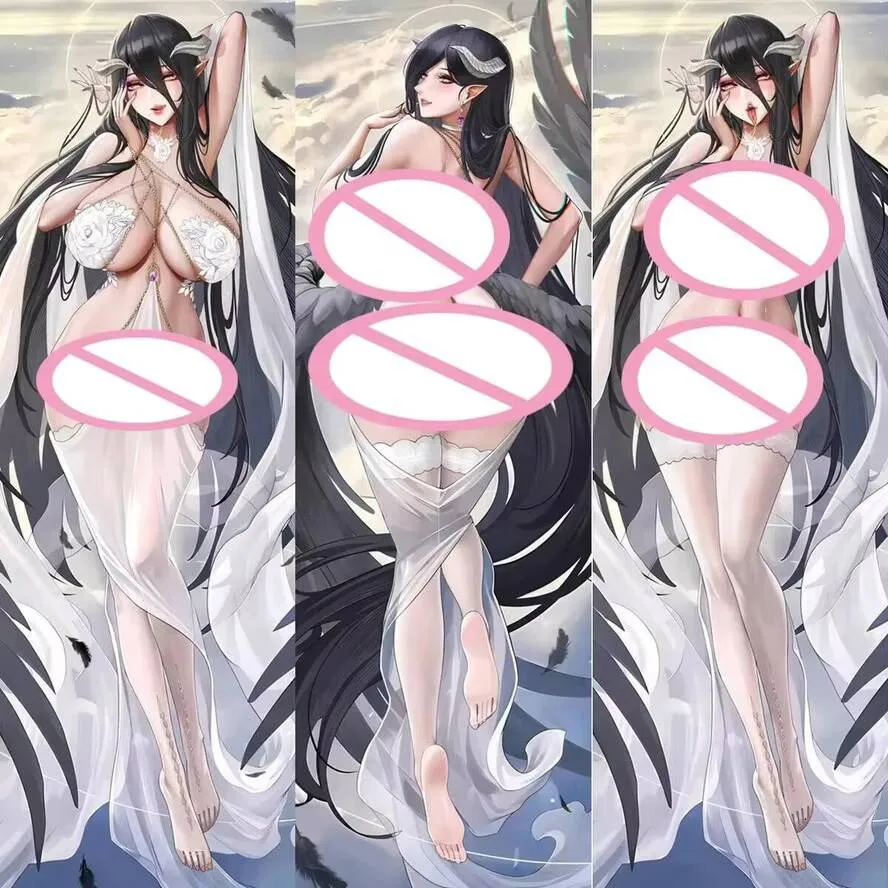 

Albedo Dakimakura Anime Double-Sided Print Cosplay Body Pillow Case Cover Hing Bedding Decorative Dropshipping