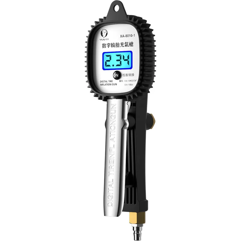 Barometer Tire Pressure Gauge High Precision Inflation Nozzle Tire Pressure Monitor Digital Display Air Gun