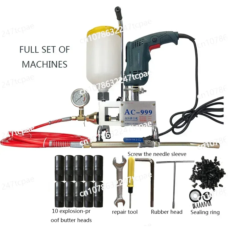 AC-999 Epoxy Grouting Machine 220V/1100W Epoxy Injection Pump/Polyurethane Foam Impermeable Water Grouting Machine