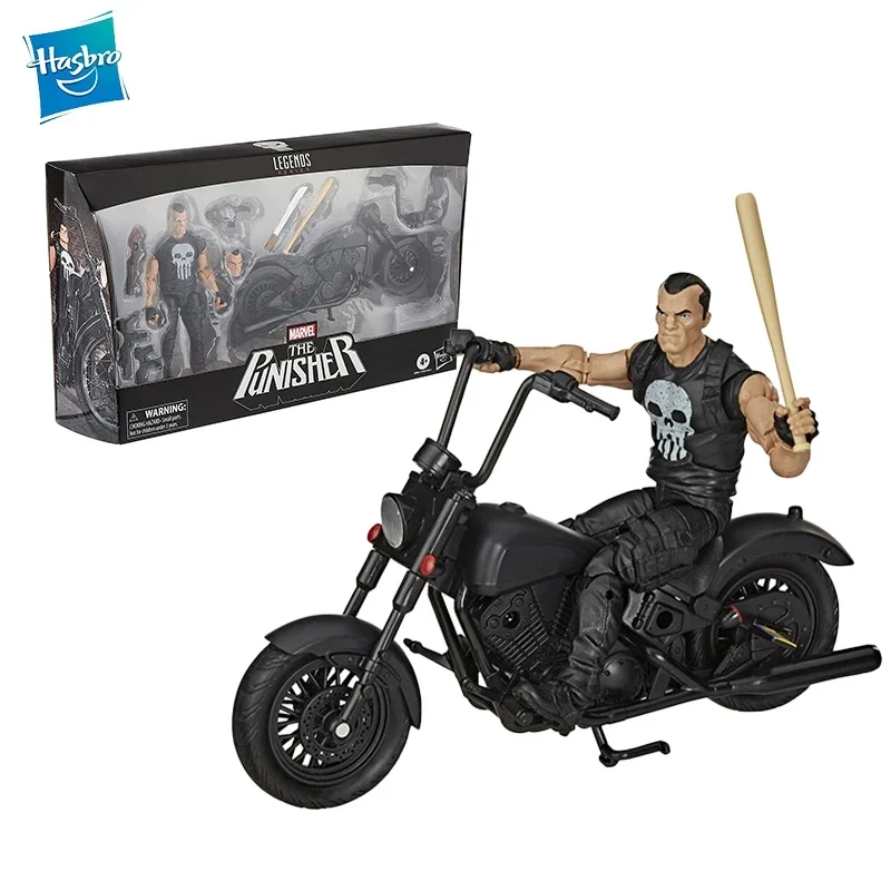 New Hasbro Marvel Legends Marvel Ml6 Inch Punisher Motorcycle Carrier Set Movable Doll Handpiece Decoration  Gift