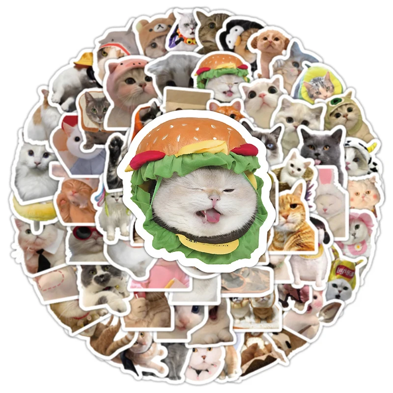 10-50-100-шт-забавные-милые-наклейки-с-изображением-кота-наклейки-«сделай-сам»-скрапбукинг-телефон-ноутбуки-багаж-скейтборд-декоративные-водонепроницаемые-наклейки
