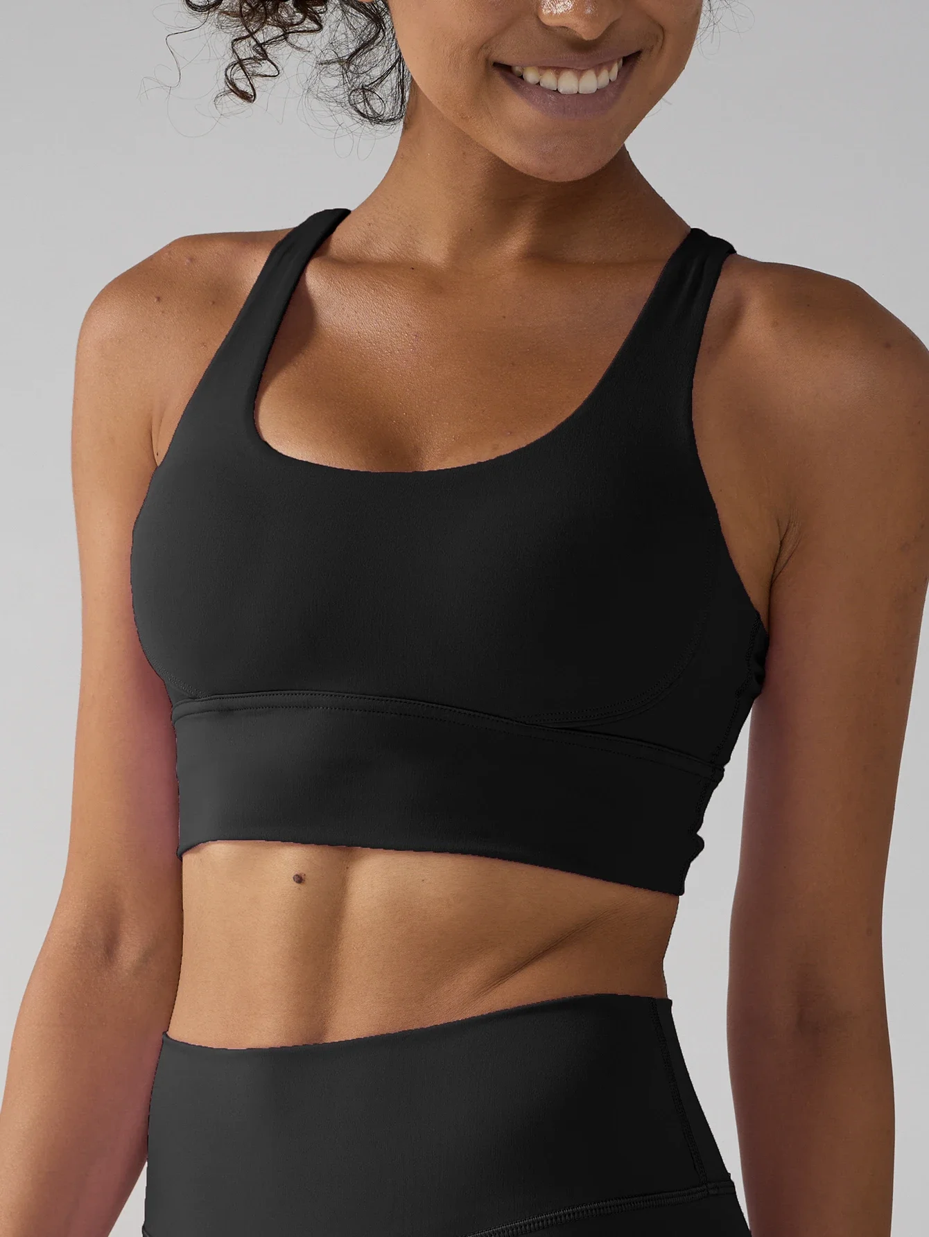 Einfarbige Damen-Fitness-Yoga-BHs, Racerback-Sport-BHs, Top-Damen-BH, sexy, atmungsaktive Unterwäsche für Damen, Fitness-Studio