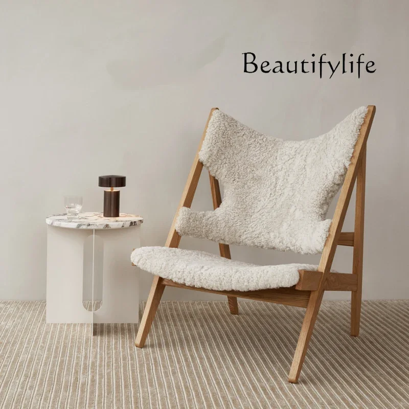 DL Natural marble edge few Nordic wabi wind round living room model room home designer small coffee table P