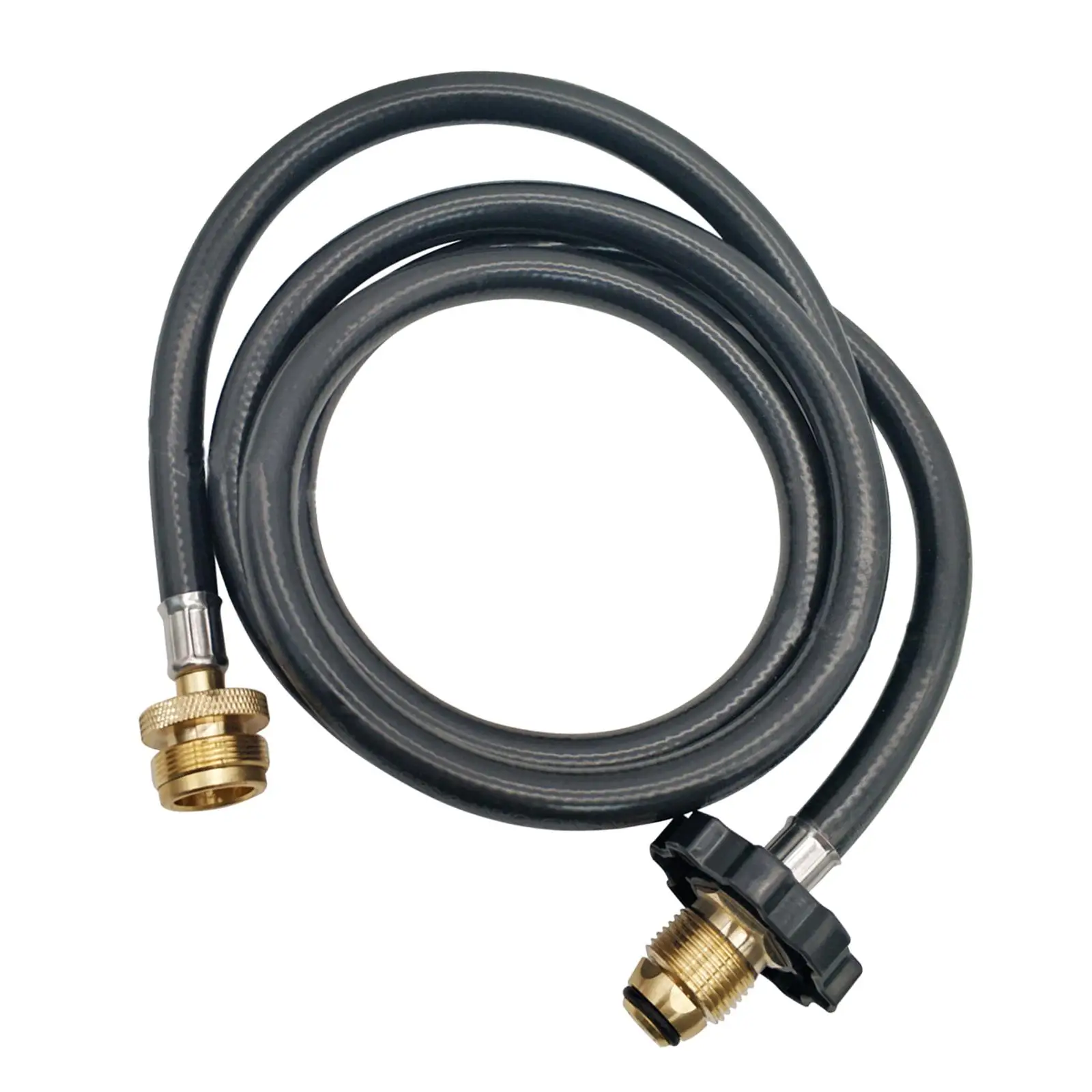 Propane Adapter with Hose 1lb to 20lb Converter for Cooking Tabletop Grills