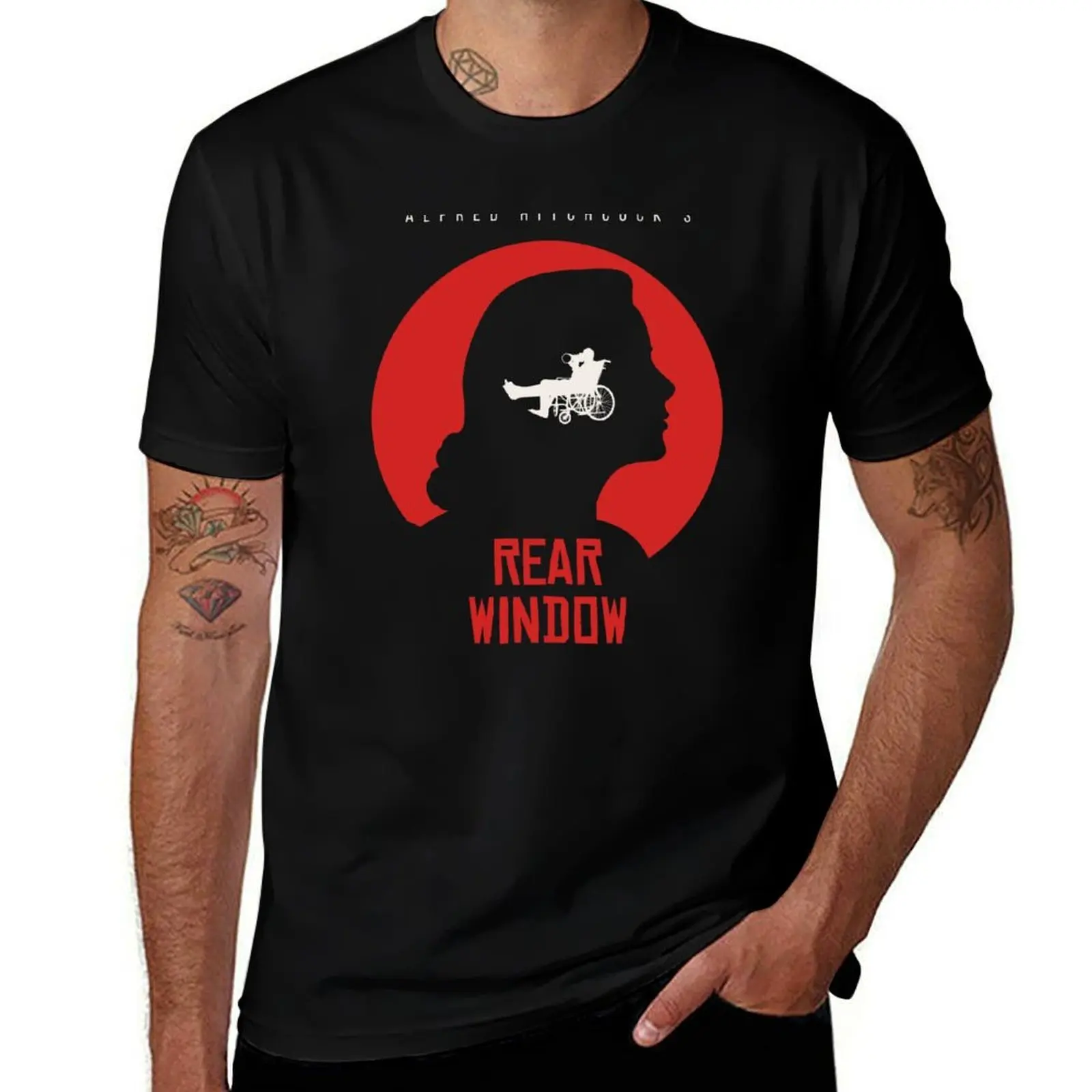 Alfred Hitchcock Rear Window T-Shirt Plus Size Lightweight Top