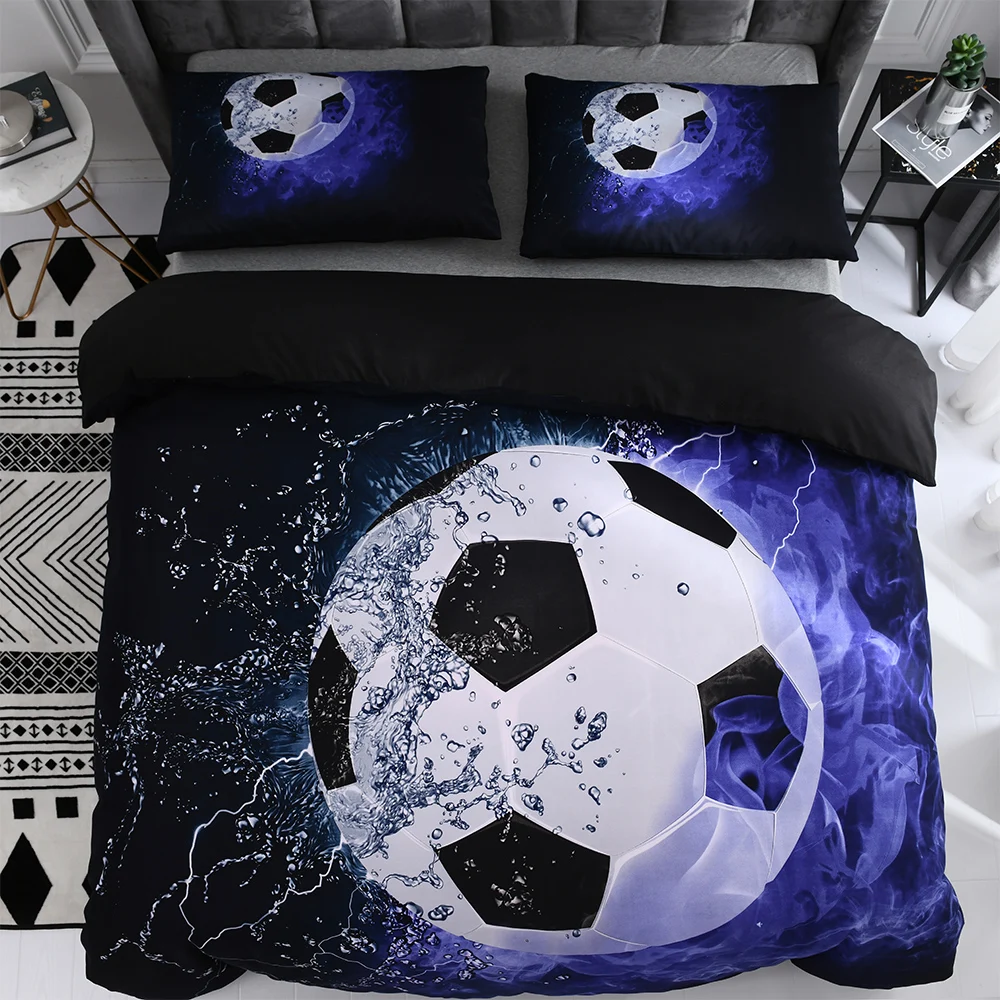 Duvet Cover Bedding Set Twin Queen King Size 240x220 Nordic Bed Cover 150 Euro Bed Linen 2 Bedrooms Football Bedclothe 200x200