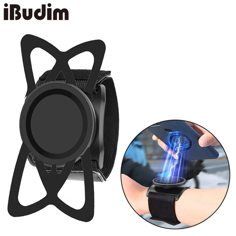 

Magnetic Wristband Phone Holder 360 Rotatable Wristband Phone Mount Universal Magnetic Phone Stand for MagSafe iPhone Samsung