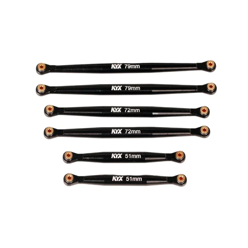 KYX Racing CNC Machined Aluminum Link Linkage Tie Rod kit Upgrades Parts Accessories for Axial SCX24 AXI00005 Gladiator