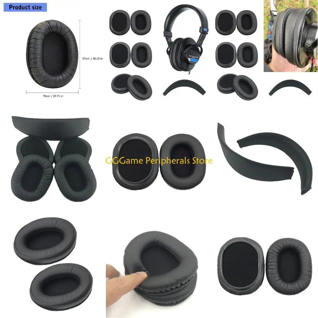 

U55B Studio Grade Headphone Cushion Replacement Memory Foam Padding For MDR-7506