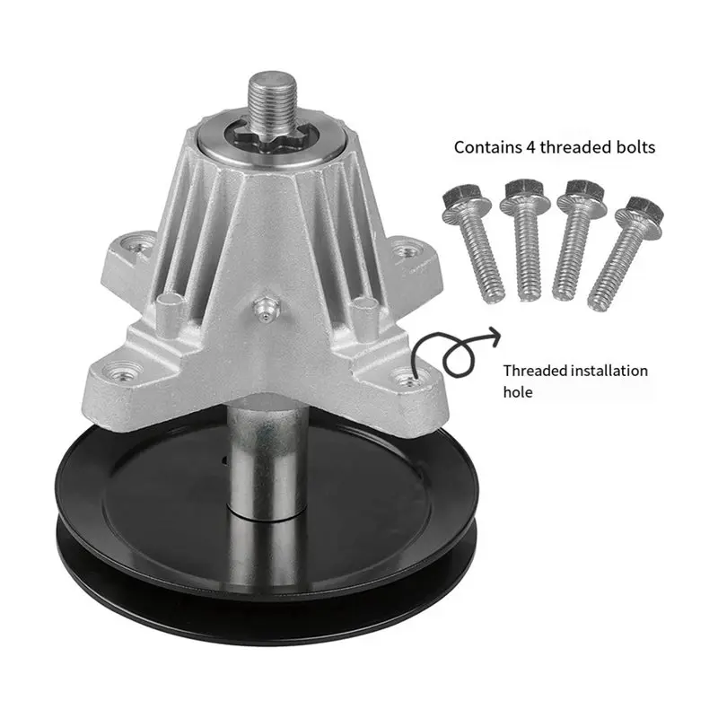 TFORU-918-06991 618-06991 Greasable Spindle Pulley Assembly For Troy-Bilt Pony Mowers Huskee T1000 T1200
