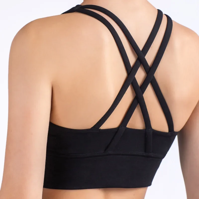 Summer Fashion Cross Back Women Sport Bras Fitness Tank Top Breathable Women Yoga Tops Bra Crop Top Gym Wear Women