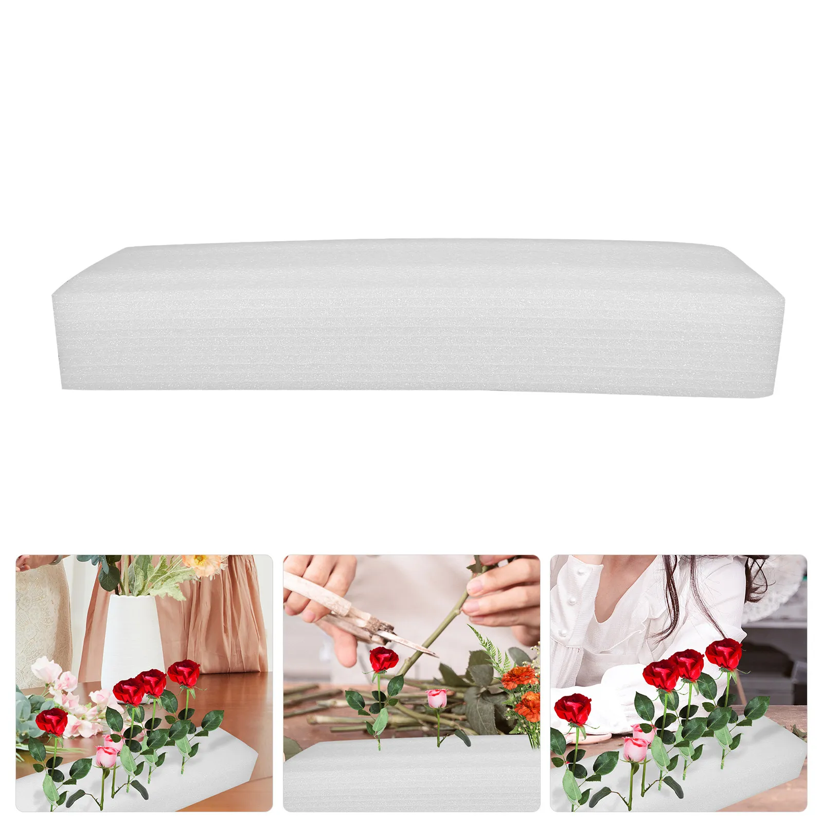

Professional Flower Arrangement Foam Base Lightweight Compact Floral Foam Blocks for Home Shop Wedding Events Craft Packaging