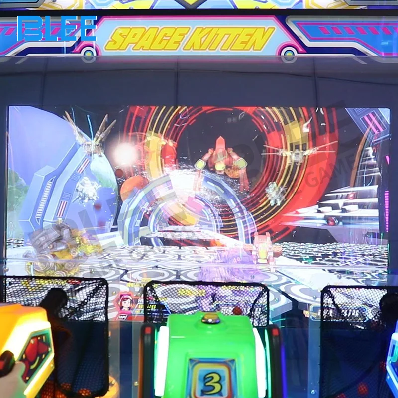 BLEE عملة تعمل رمز اليانصيب ممر لعبة آلة اطلاق النار الكرة محاكاة ألعاب بندقية للأطفال