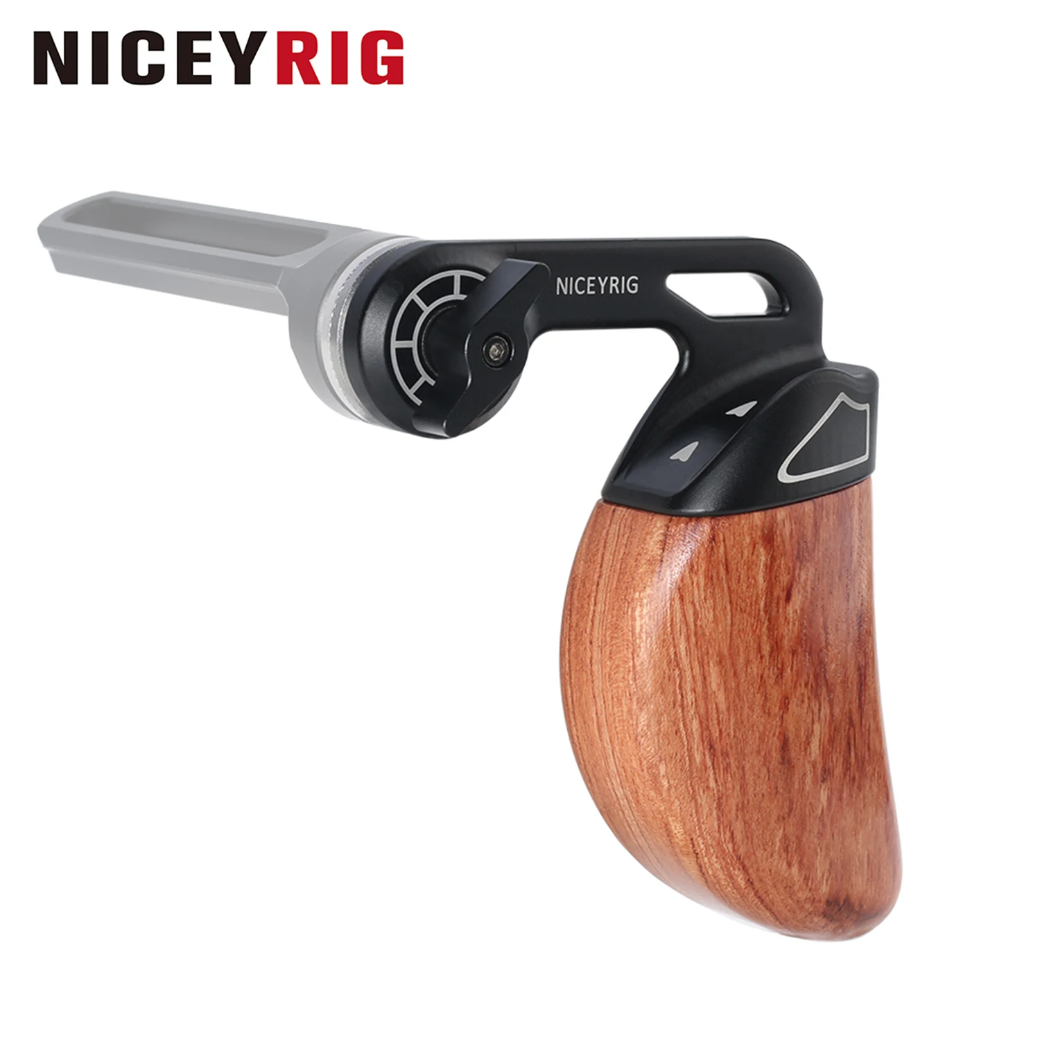 

NICEYRIG Wooden Handle with Rosette Extension Arm,Side Grip for Sony FS7 FS5 FX9 RED Kinefinity Cinema Camera Camcorder