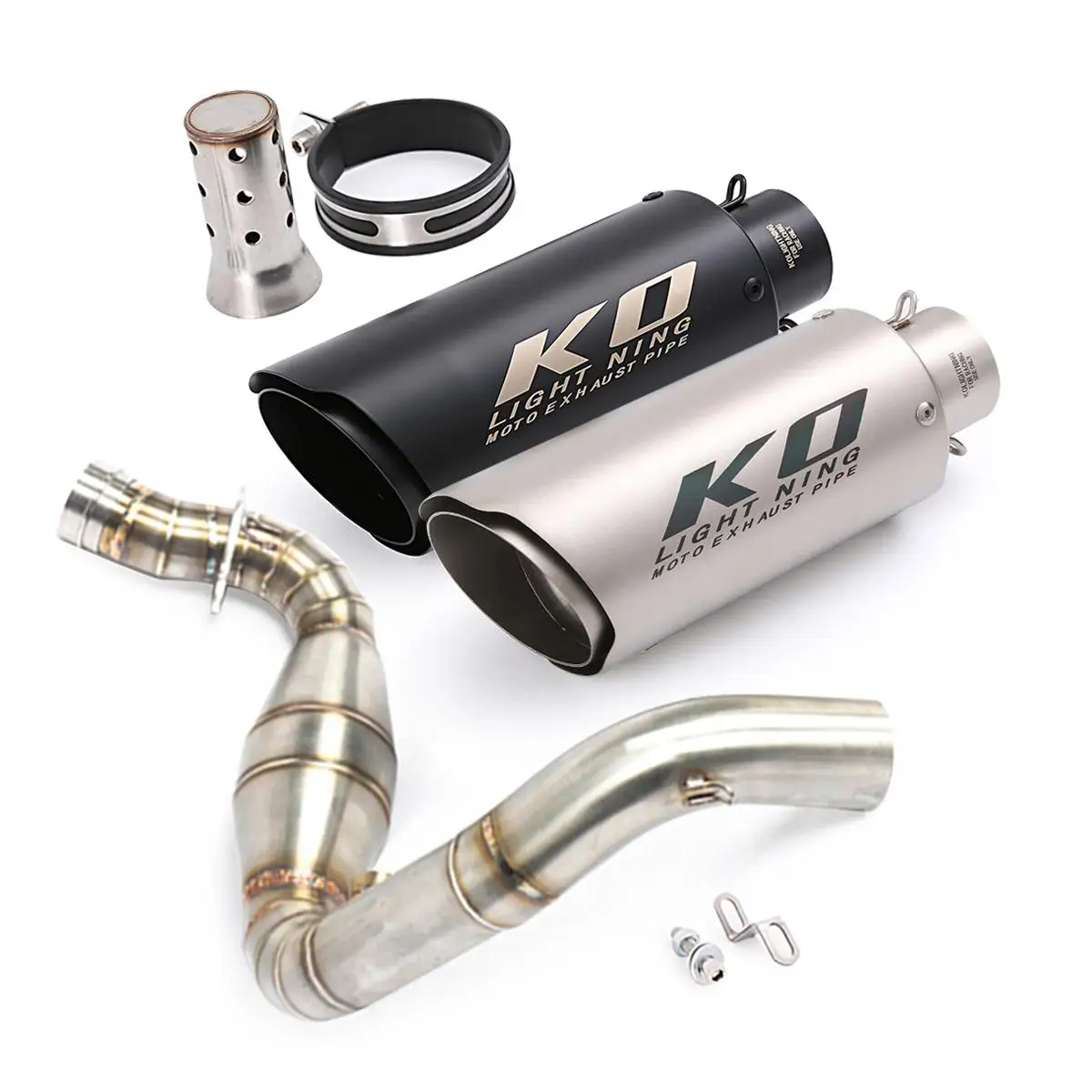 For BMW G310GS G310R Until 2023 Full Exhaust System Header Link Pipe Slip On 51mm Mufflers Motorcycle Escape Baffle DB Killer