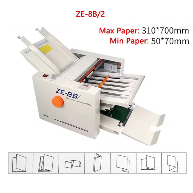 A3/A4 Fully Automatic Paper Folding machine Paper Creasing machine Paper Folder Indentation machine