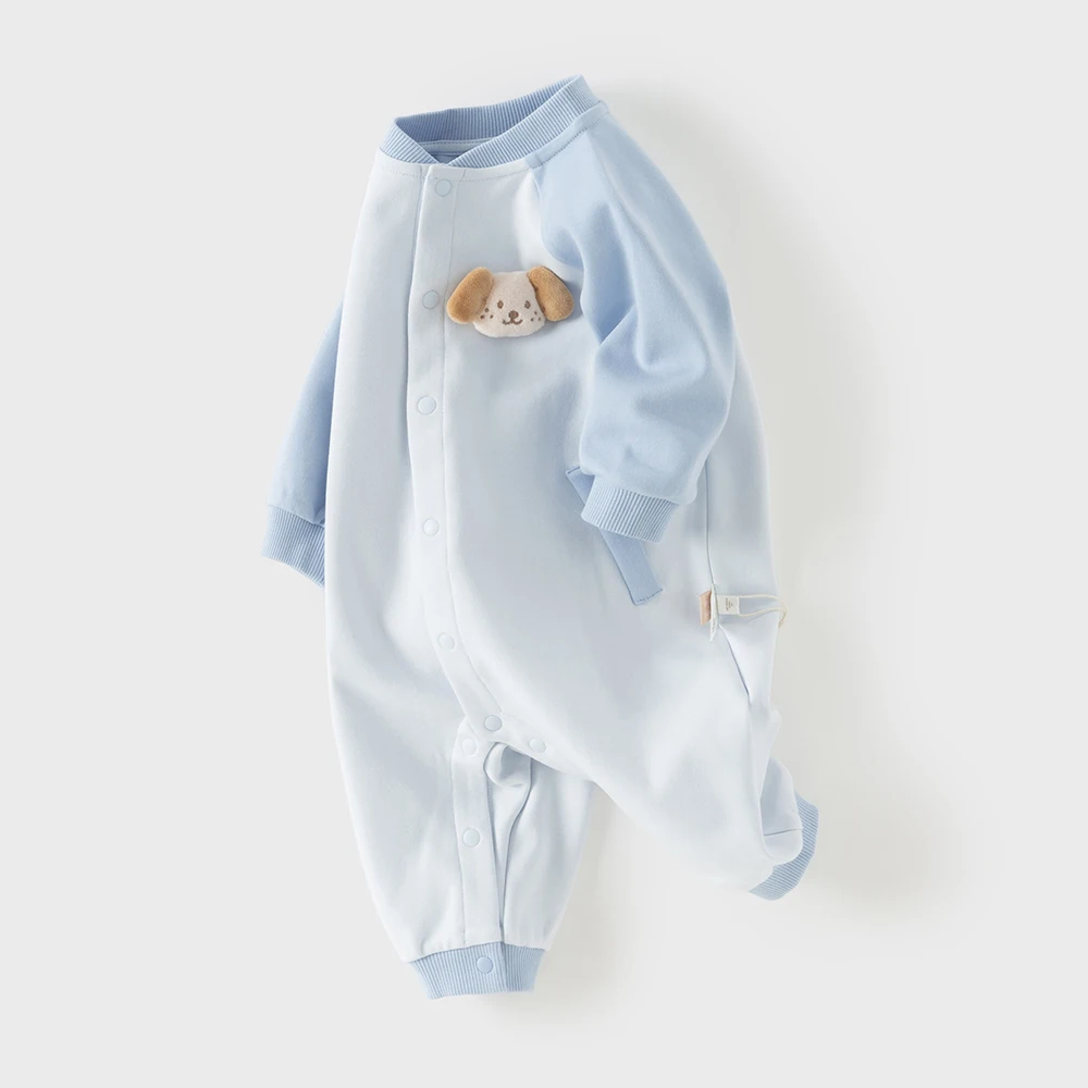 Dave Bella Children Jumpsuit Autumn Spring Boys Cotton Creeper Girls Sweet Romper Outerwear Newborn Clothes Baby Stuff DB1260840