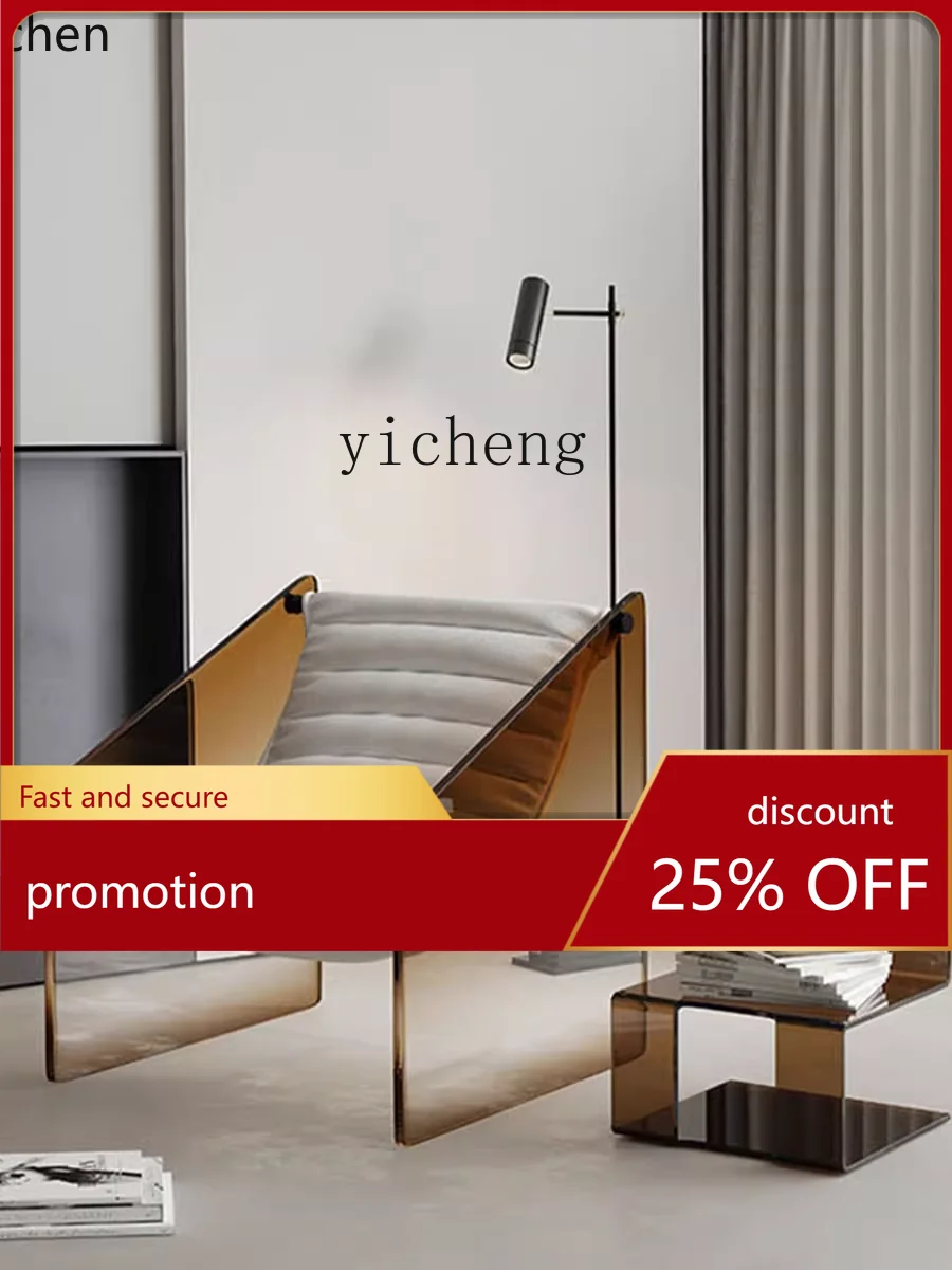

HXL acrylic leisure chair minimalist living room modern simple hotel negotiation single sofa chair