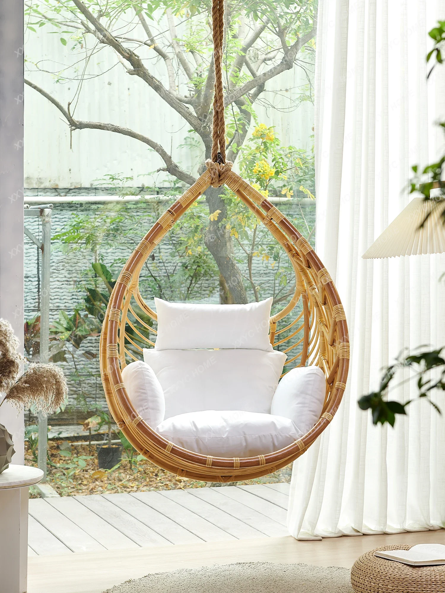 Balcony Home Glider Leisure Basket Indoor Swing Girly Bedroom Hammock Outdoor Rattan Chair Hanging Cradle Chair