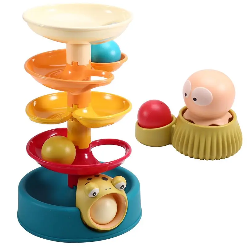

B89B-Littledutch Spiral Tower - Endless Fun With Colorful Stackable Parts For Toddlers
