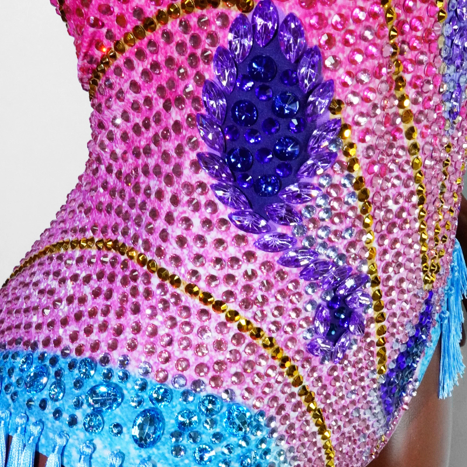 Сексуальное латинское боди для танцев, женский цветной костюм с блестками и стразами и бахромой, сальса, клуб, сценическая певица, трансвестит, королева, выступление
