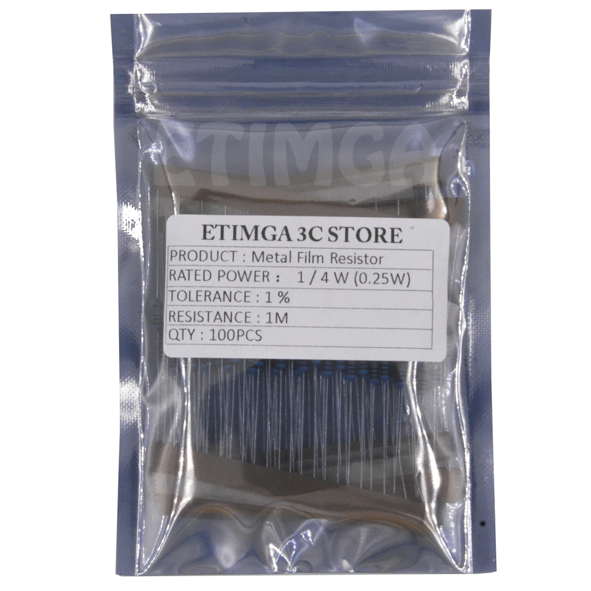 100 قطعة 1/4W 1% 0R-22M معدن مقاوم من غشاء 0.25W 0 2.2 10 100 150 220 270 330 470 1K 2.2K 4.7K 10K 47K 100K 470K 1M 10M أوم