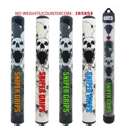 New Colors Golf Putter Grips Skull 2.0/3.0/5.0 No Counterweight Grips Print Golf Club Putter Grip  PU Non-slip Wear-resistant