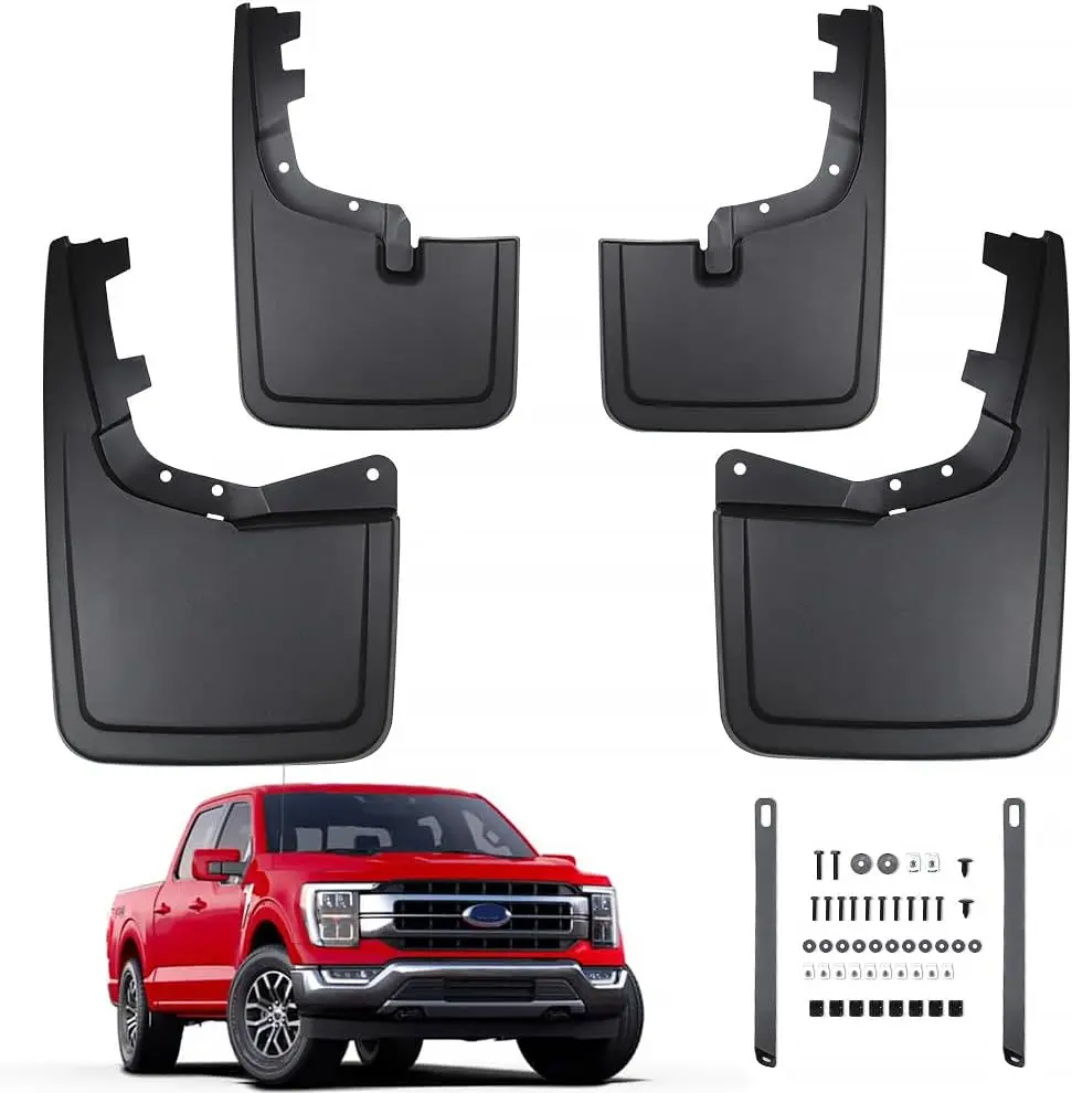 Mud Flaps for Ford F150 2021-2026 2024 2023 2022 Mud Flaps for Trucks Pickup Fender Guards For Fuel Version No Drill Mudguards
